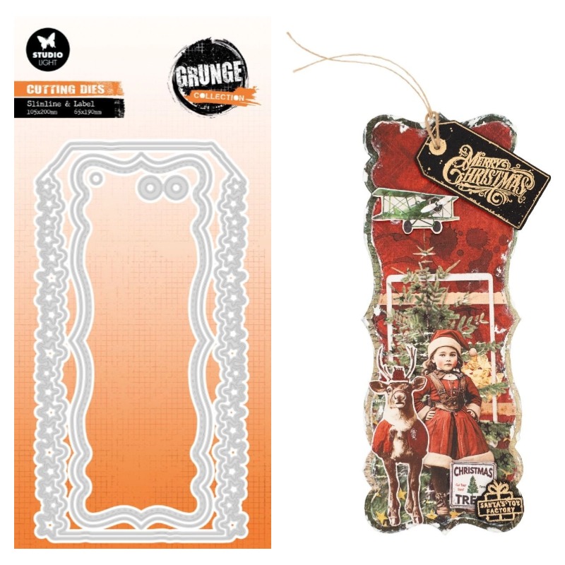 Winter Clothing Label - Yıldız etiketi Kış Noel Baba Oyuncak