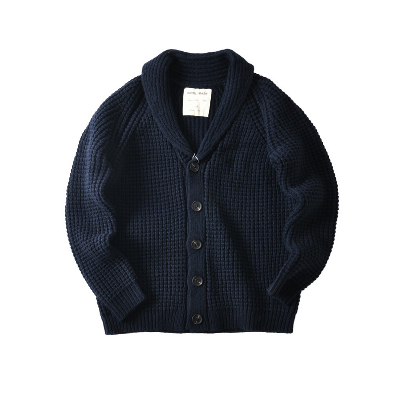 Wool Blend Coat - Erkekler için %100 Yün Kalın Örgü