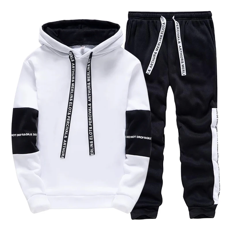 Winter Clothes - Erkekler İçin Günlük Kapüşonlu Eşofman Takımı