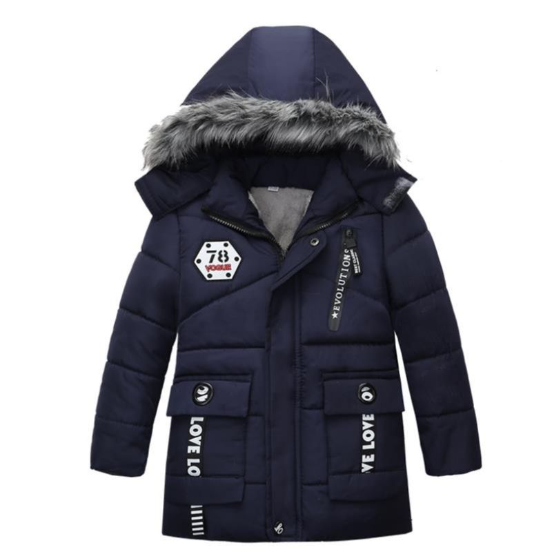 Winter Clothing Baby Boy - Çocuk kış ceket erkek kapşonlu pamuk