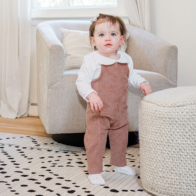 Winter Clothing Baby Boy - Bebek tulum kadife geniş nervürlü pamuklu