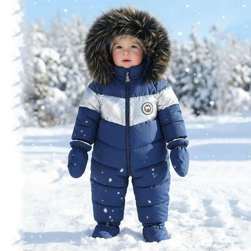Winter Clothing Baby Boy - Kış Yenidoğan Bebek Romper Eldiven Ile