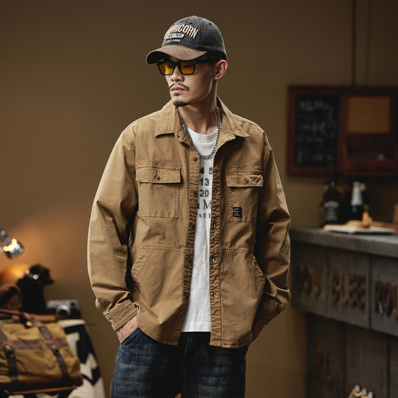 Erkekler için kargo gömlek uzu - Quality Winter Clothing Brand incelemesi ve fiyatı