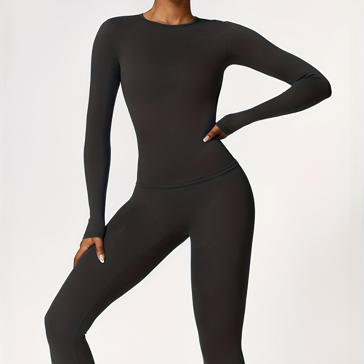 Dar kesim yoga kıyafeti ince u - Winter Clothing Outdoor incelemesi ve fiyatı