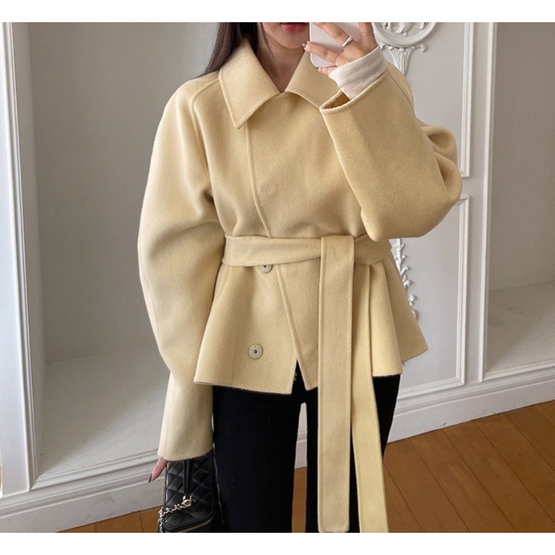 2025 Kışlık Kadınlar İçin Bel  - Wool Blend Coat incelemesi ve fiyatı