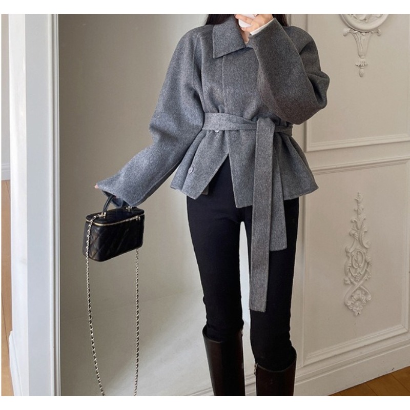 2025 Kışlık Kadınlar İçin Bel  - Wool Blend Coat incelemesi ve fiyatı