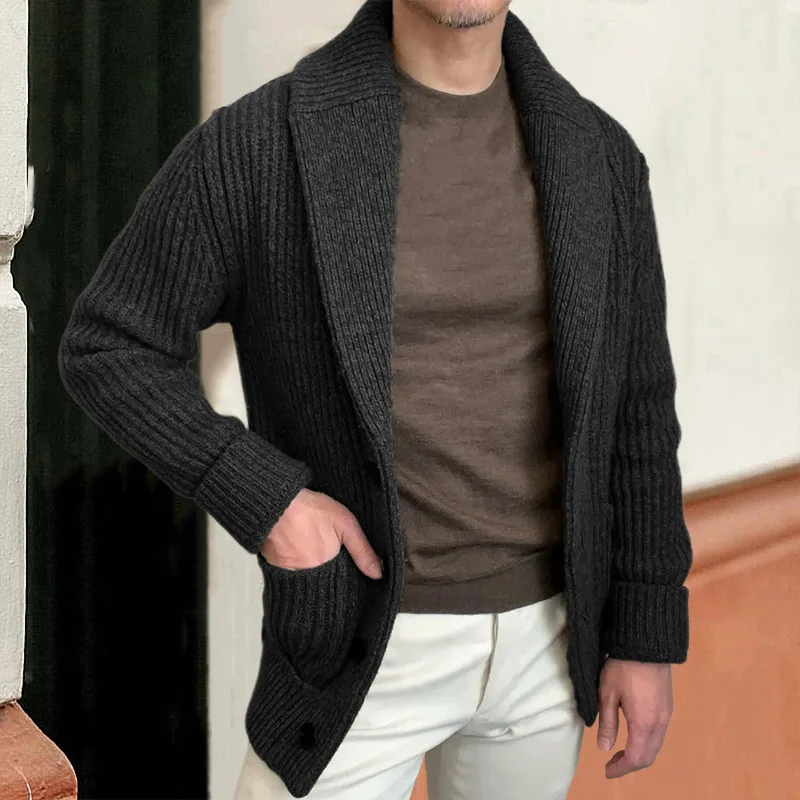 Erkek Kazak Hırka Yaka Uzun Ko - Wool Blend Coat incelemesi ve fiyatı