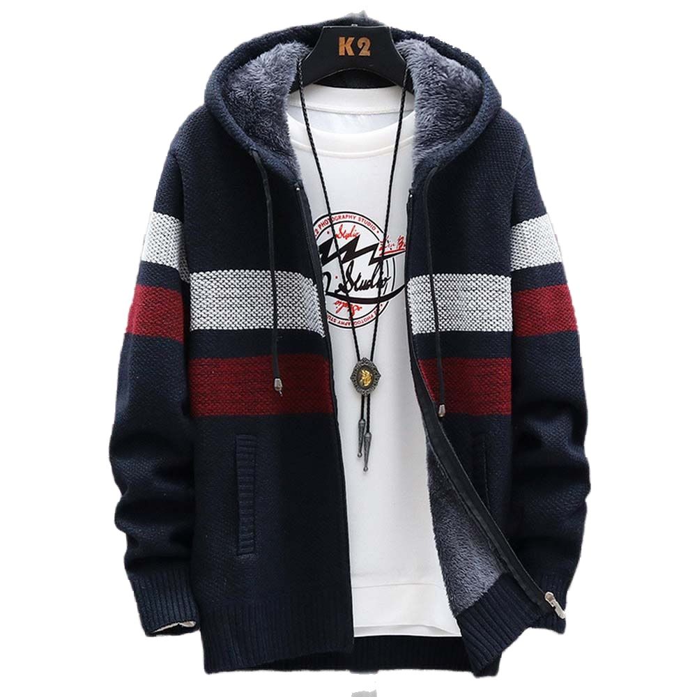 Erkek Çizgili Kazak Ceket Kalı - Wool Blend Coat incelemesi ve fiyatı