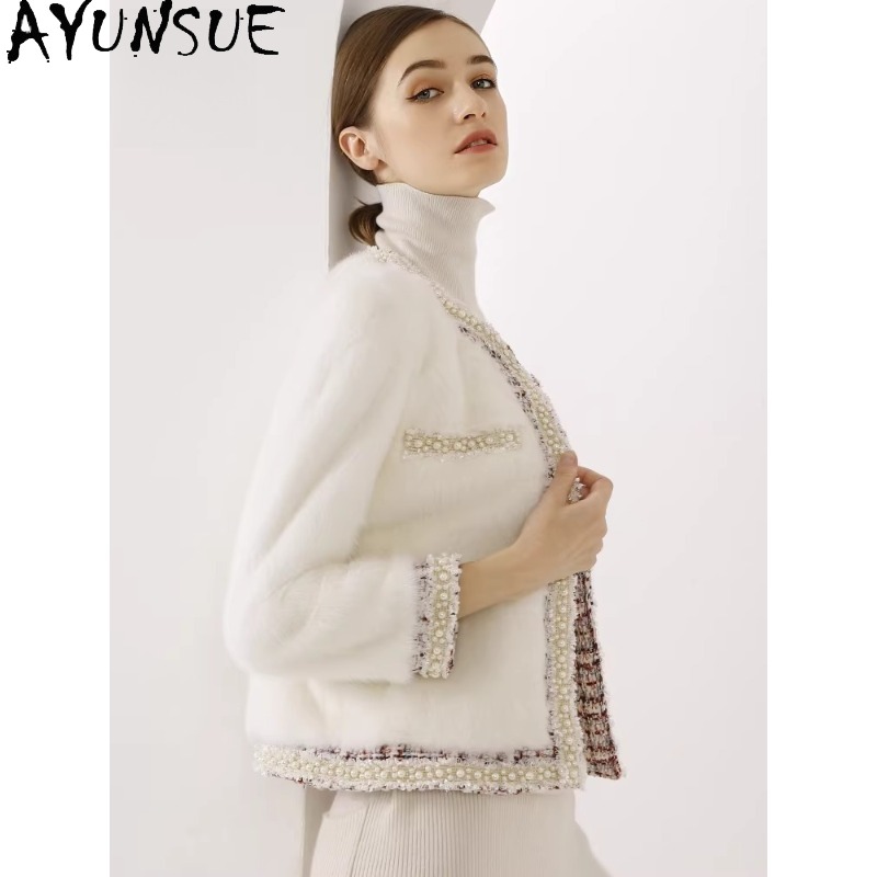 AYUNSUE Mor Etiket Vizon Kürk  - Winter Clothing Label incelemesi ve fiyatı