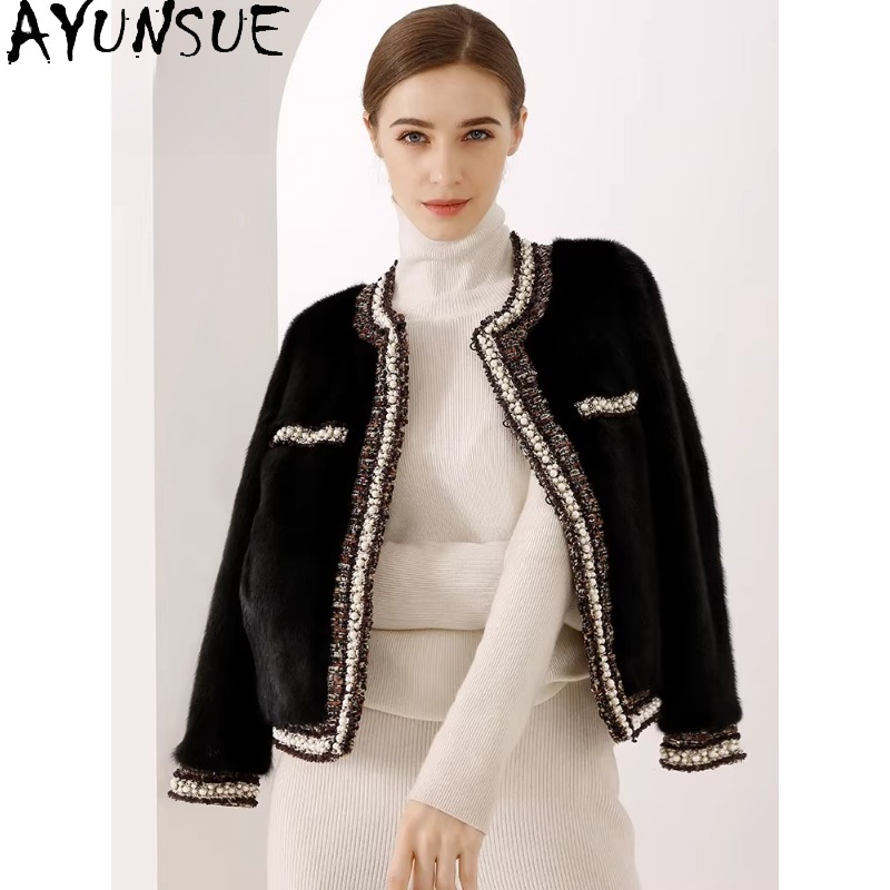AYUNSUE Mor Etiket Vizon Kürk  - Winter Clothing Label incelemesi ve fiyatı