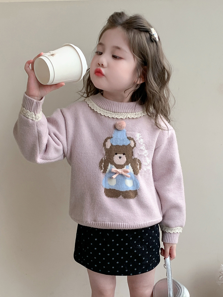 Tatlı Stil Ayı Baskılı Dantel  - Winter Under Clothing incelemesi ve fiyatı