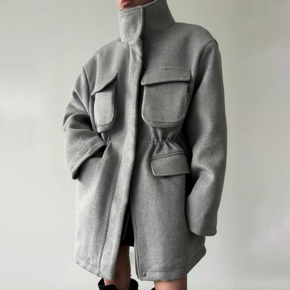IG Kadın Yüksek Yaka Beli Bağc - Wool Blend Coat incelemesi ve fiyatı