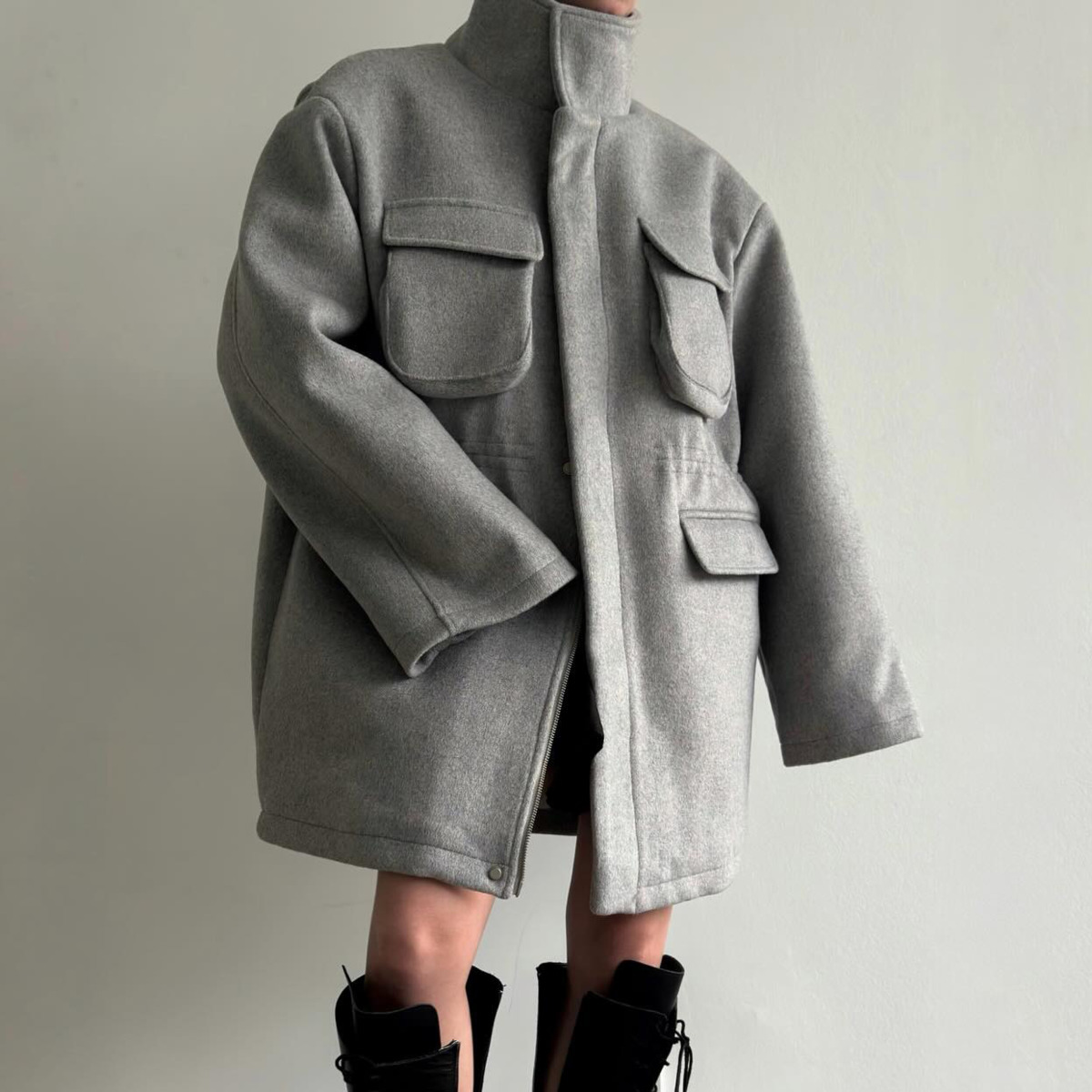 IG Kadın Yüksek Yaka Beli Bağc - Wool Blend Coat incelemesi ve fiyatı